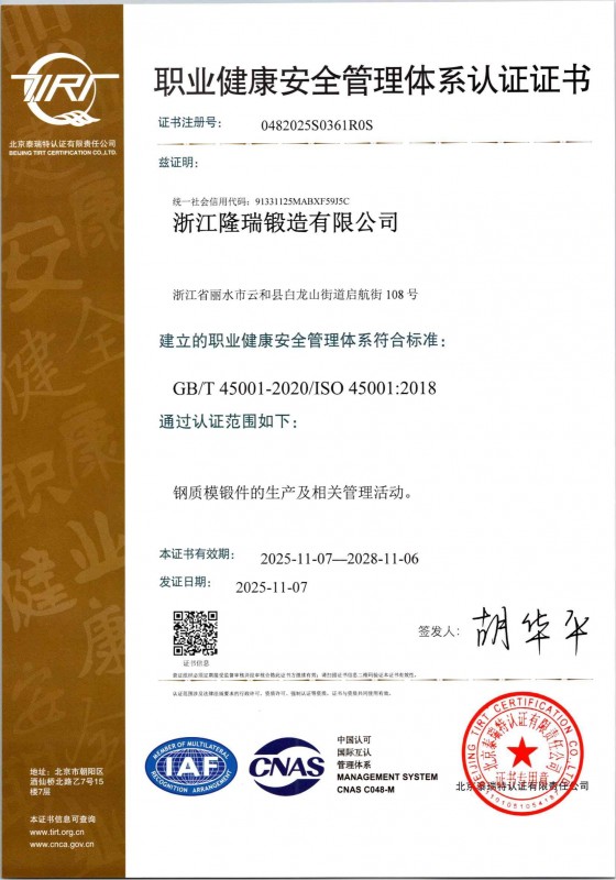   45001职业健康安全管理-中文
